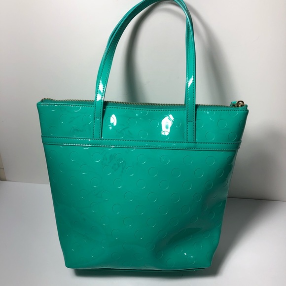 Kate Spade Teal Tote Bag - Picture 4 of 13